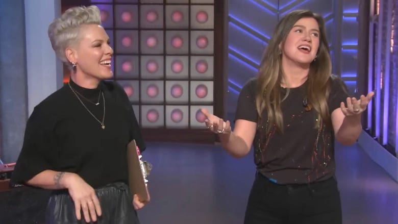 Pink Crashes 'The Kelly Clarkson Show' as She Eyes Time Slot Takeover